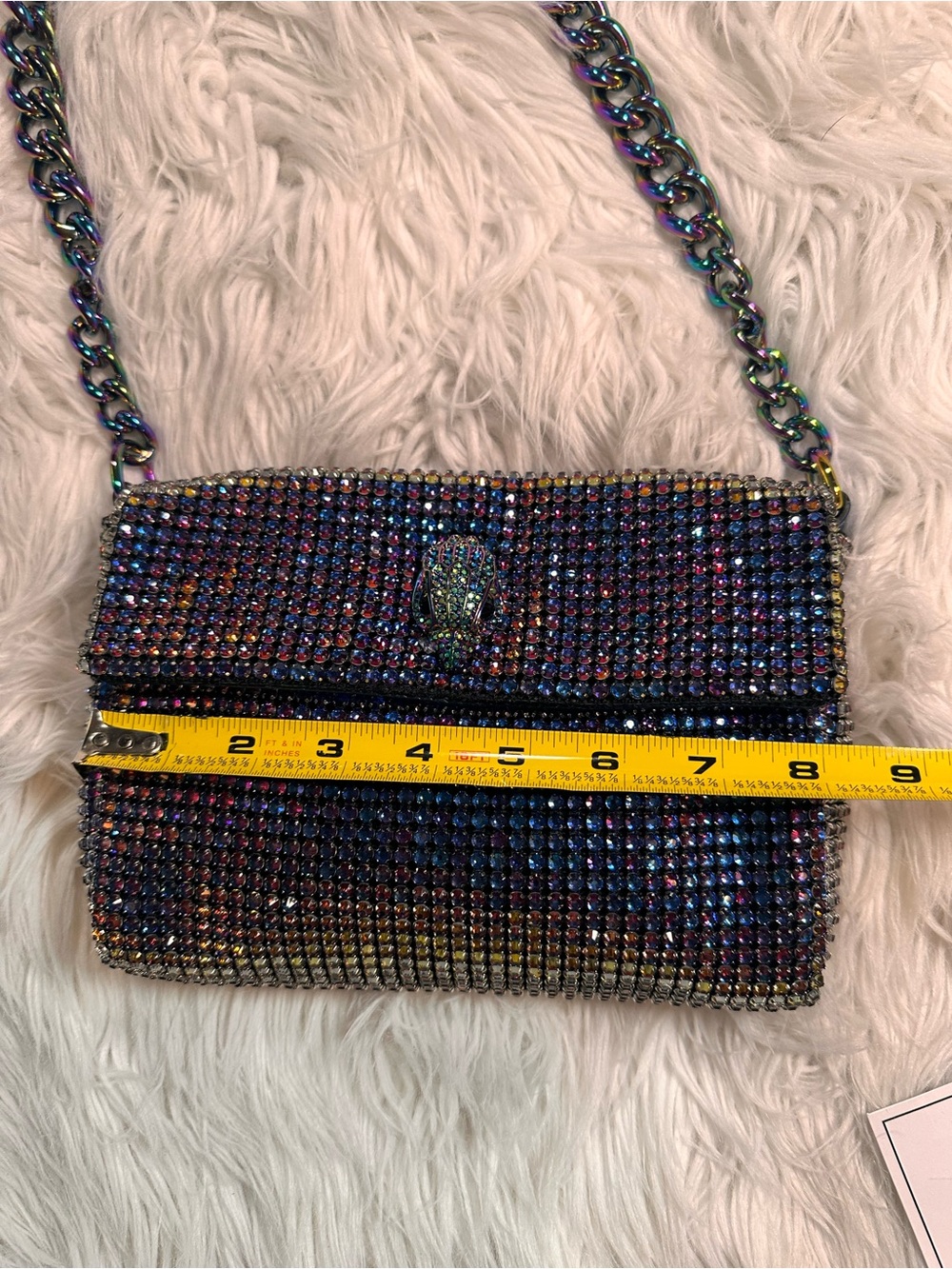 Kurt Geiger • Iridescent Glass Crystal Small Party Bag - Picture 17 of 17